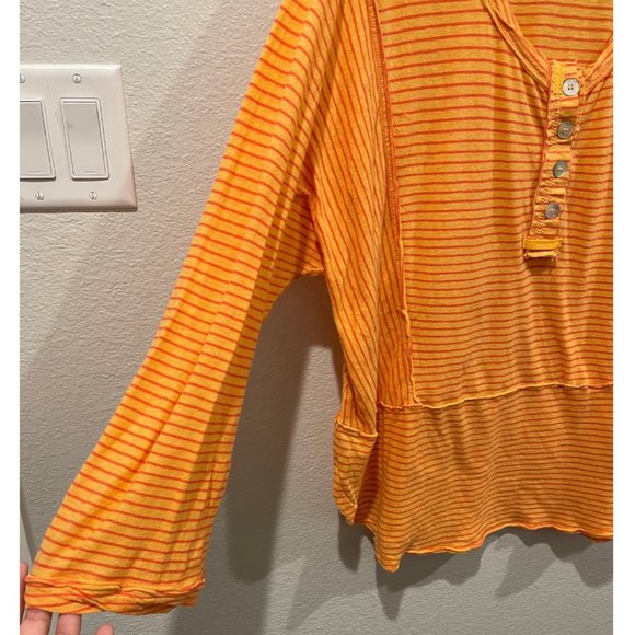WE THE FREE Hong Kong Henley Striped Blouse - Picture 4 of 6